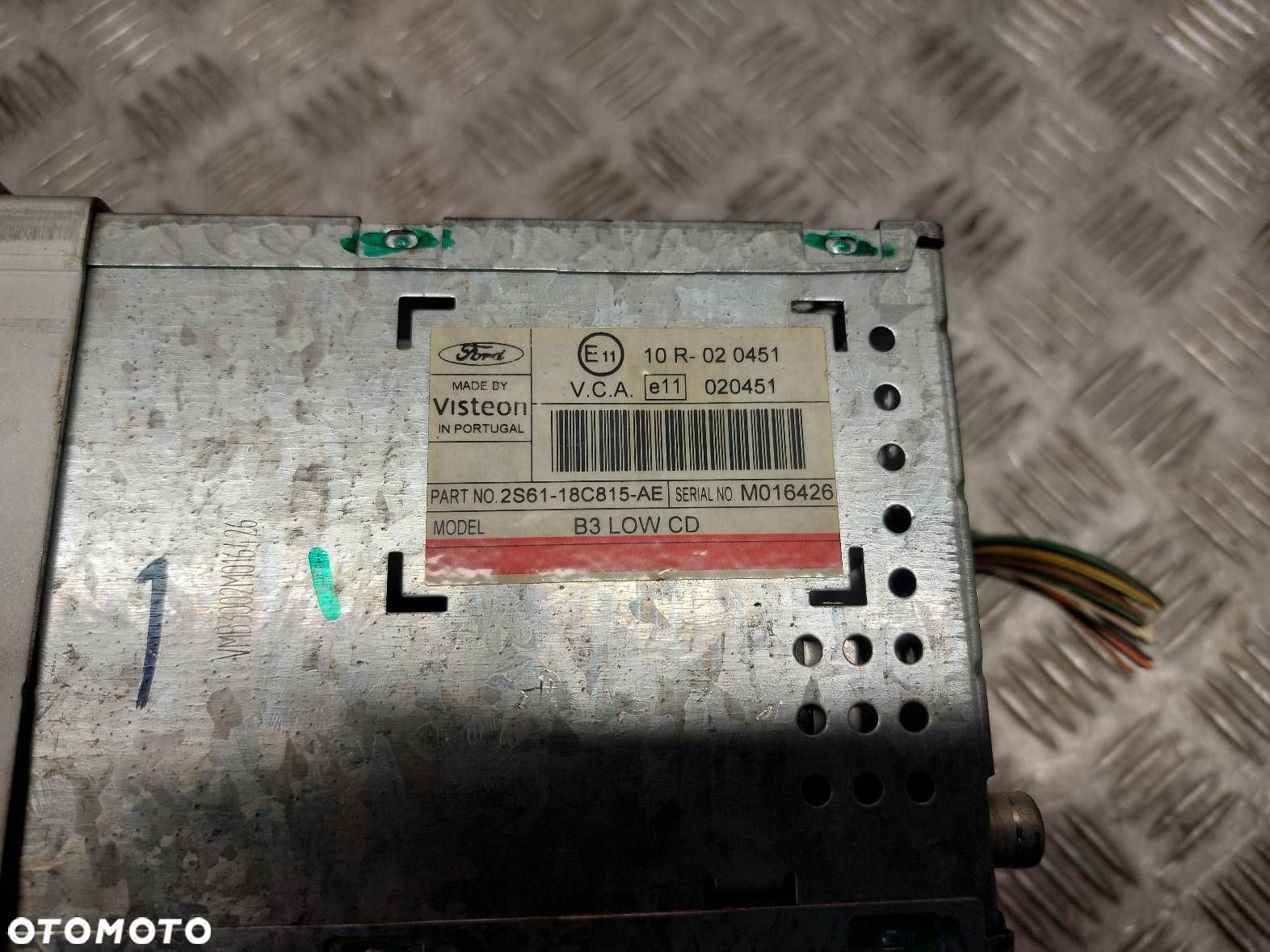 RADIO ODTWARZACZ  FORD FIESTA MK5 4500RDS - 4