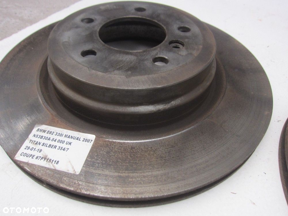 BMW E90 330i 335i TARCZE HAMULCOWE TYLNE TYŁ 336X22 34216855004 6855004 2ST - 4