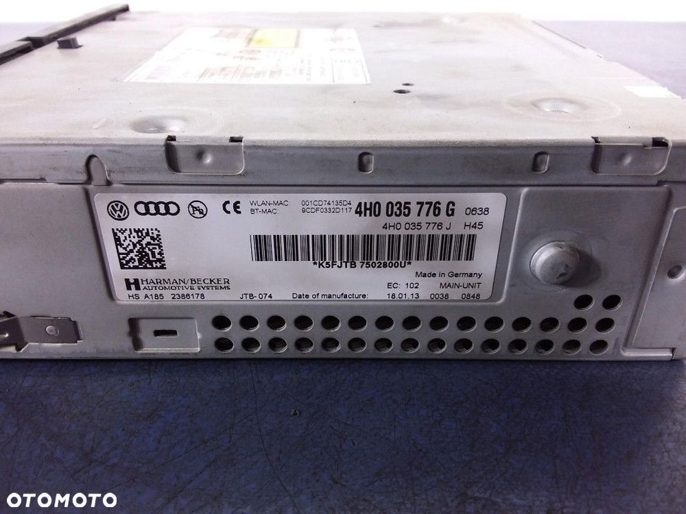 AUDI A8 D4 MULTIMEDIA TYŁ 4H0035776G - 4
