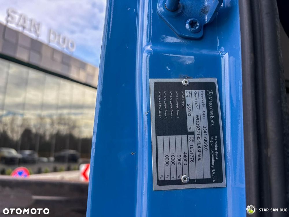 Mercedes-Benz ACTROS 3341 6x6 HMF 4220 K4 HDS Żuraw Wywrotka - 19