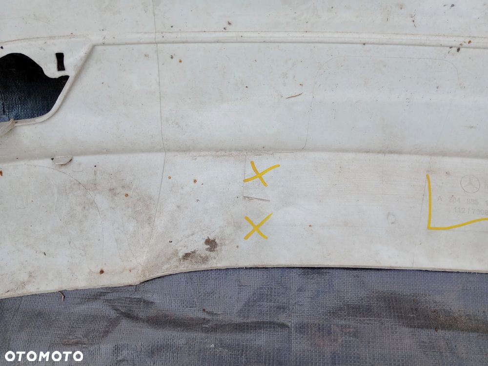 MERCEDES C-KLASA C KLASA 204 W204 SEDAN 2007-2010 ZDERZAK TYLNY TYŁ CHROM LISTWA NIKIEL LISTEWKA - 10