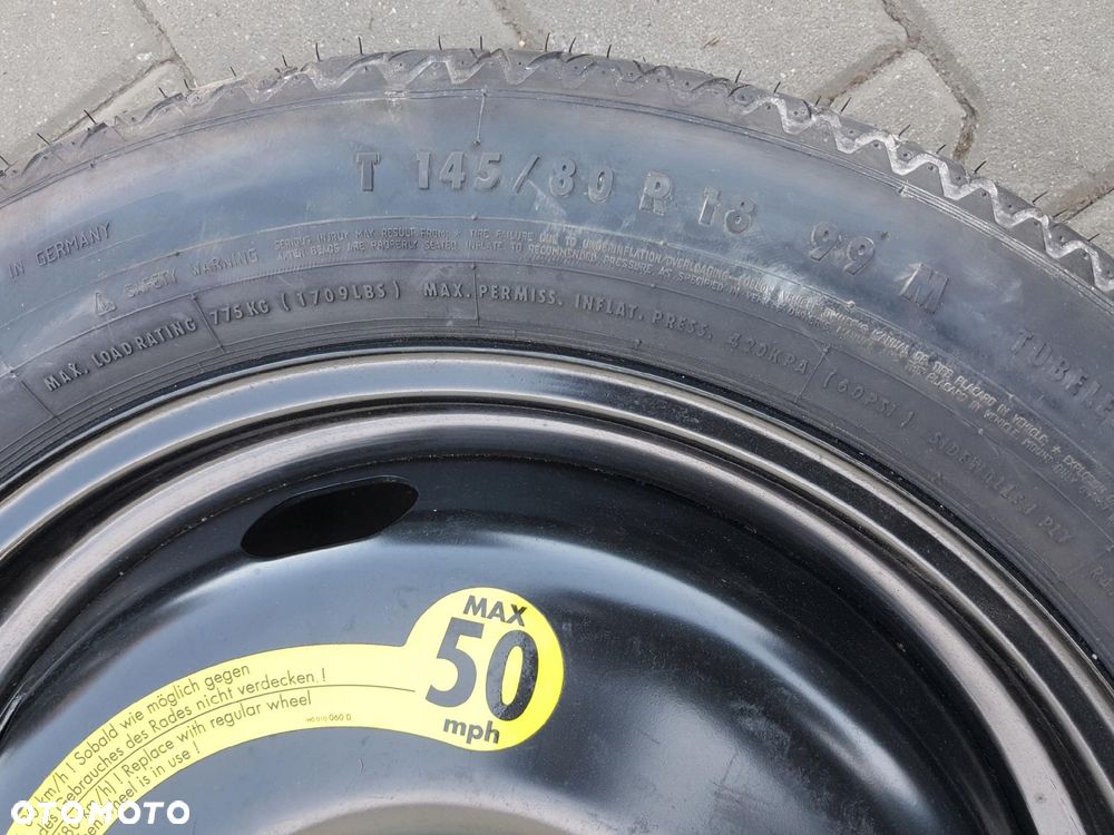 VW TIGUAN I 5N 06-15r KOŁO DOJAZDOWE 18 5X112 5N0601027A - 4