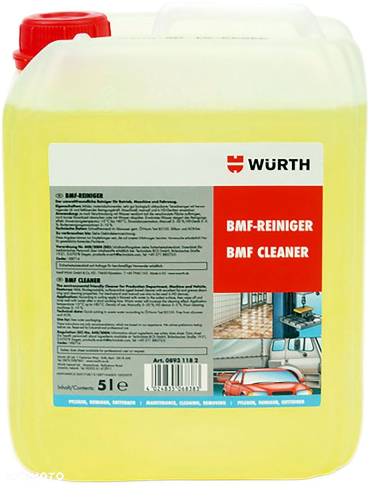 WURTH Uniwersalny koncentrat myjący BMF 5 L - 1