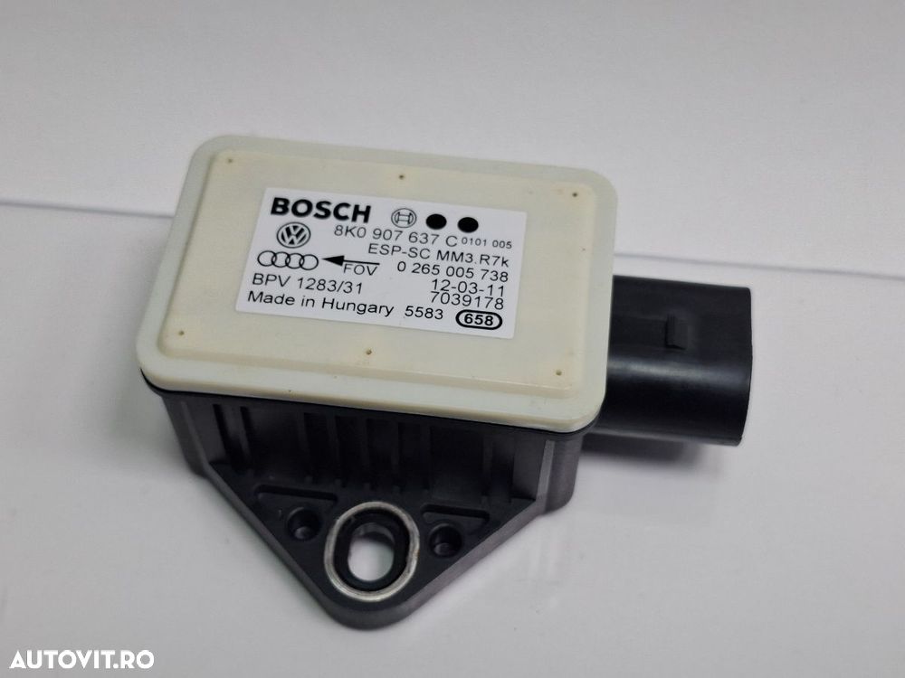 Senzor ESP AUDI A4 IV Avant 8K5, B8 2007 - 20152.0 TDI CAGA, CJCA, CMEA, CMFA BOSCH 0265005738 8K0907637C - 1