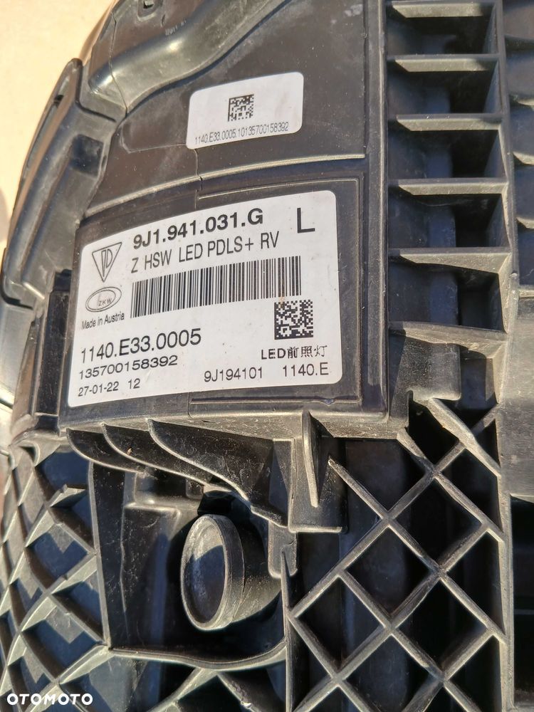 EU Reflektor lampa Przód Przednia Porsche Taycan 9J1 - 12