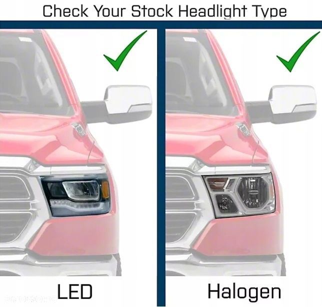 reflektor lampa kpl vland full bi led neon tuning dodge ram v 5 1500 19-24 - 12