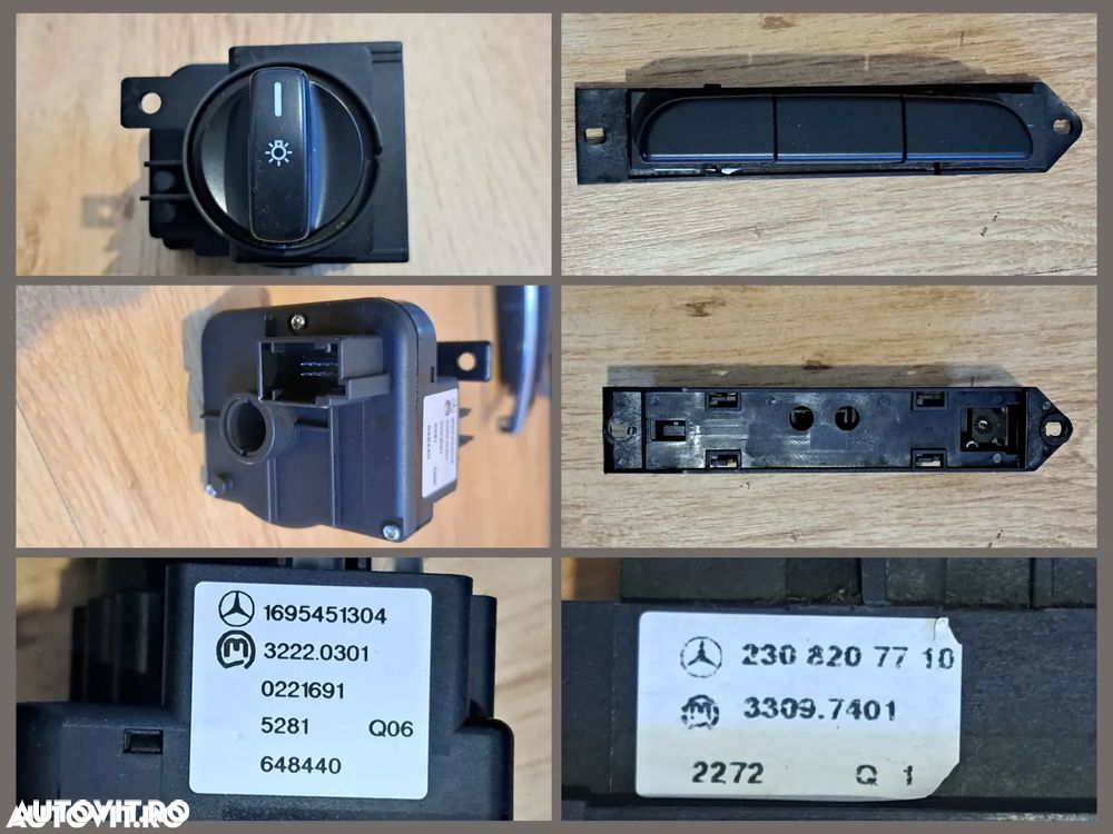 Mercedes SZL Panglica volan Panou butoane avarii ESP DSR Bloc lumini Panou butoane umplere Calculator confort Camera nigt vision Senzor parcare Capac carlig bara Broasca incuietoare haion W221 W164 W169 W245 W205 W253 W251 W216 W447 - 4