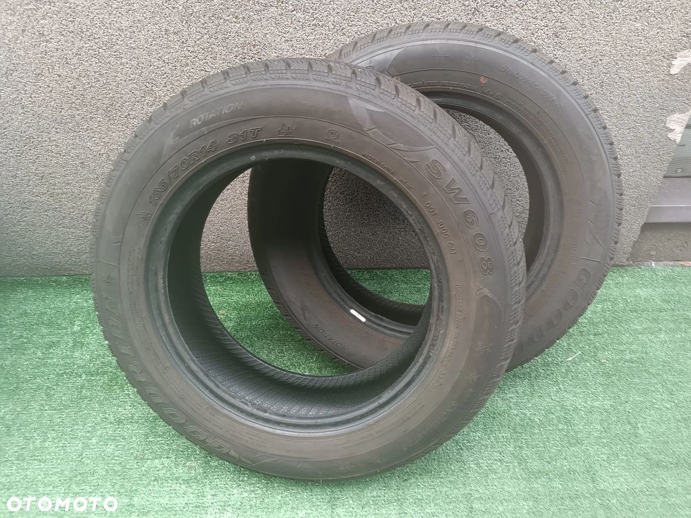 Para (2 sztuki) Opony Zimowe Zima Goodride 165/70/14 165/70r14 , bieżnik 5-6 mm, rok 2023 - 2