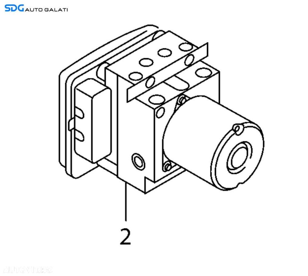 Unitate Modul Pompa ABS Audi A1 8X 2010 - 2018 Cod 6R0907379BK [X4372] - 1
