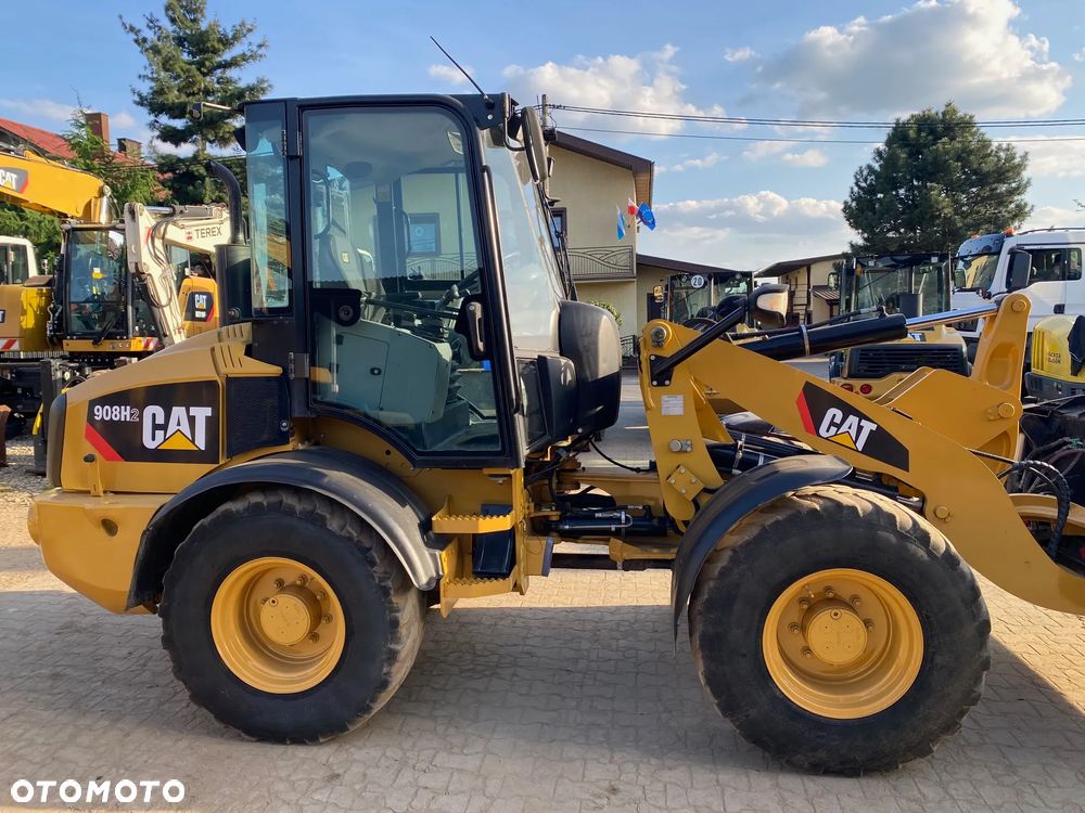 Caterpillar CAT 908H2, 6200 MTH, ŁYŻKA OTWIERANA + WIDŁY, z NIEMIEC, - 13