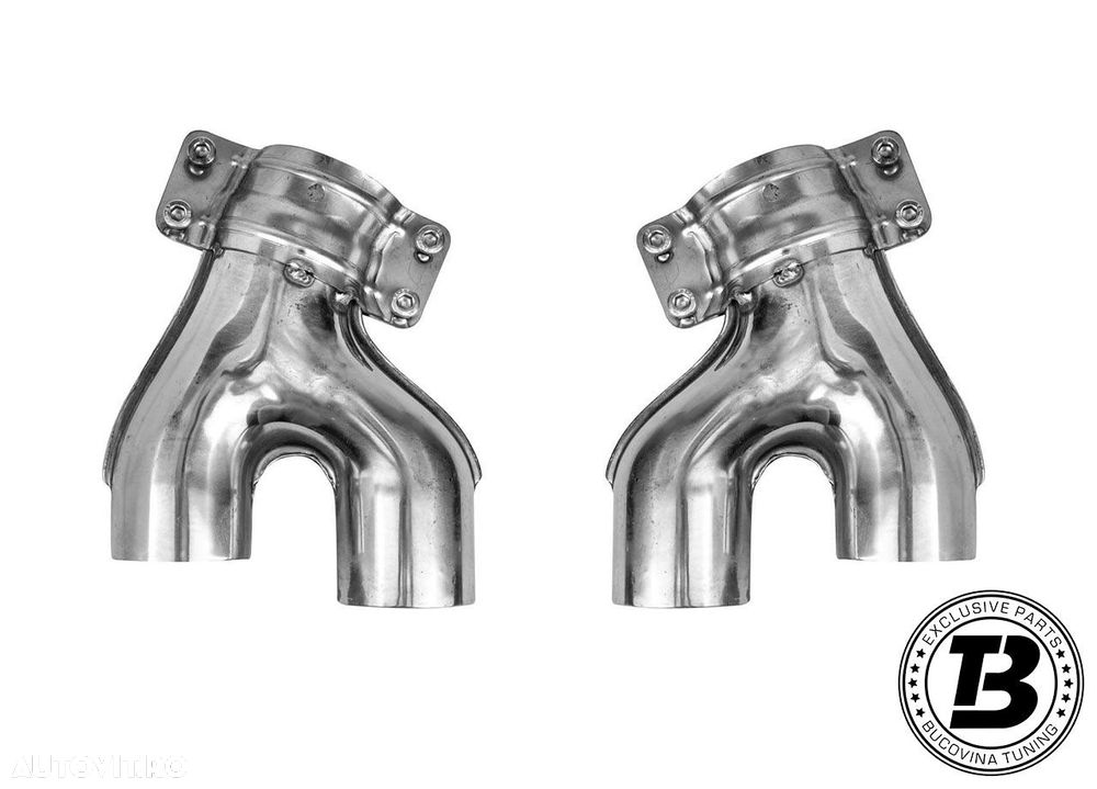 Difuzor Bara Spate cu Ornamente compatibil cu BMW Seria 5 G30 G31 M5 Design - 11