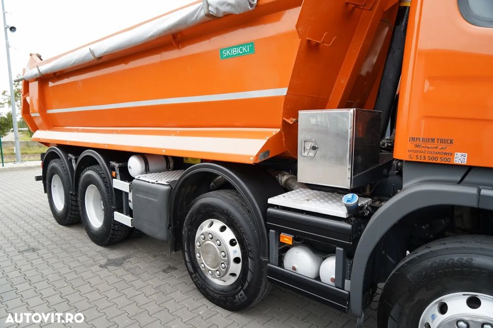 Scania P 410 / 8x4 / BASCULATOR SPATE / JANTE DIN ALIAJ / ANVELOPE 100% / MANUALĂ / - 19