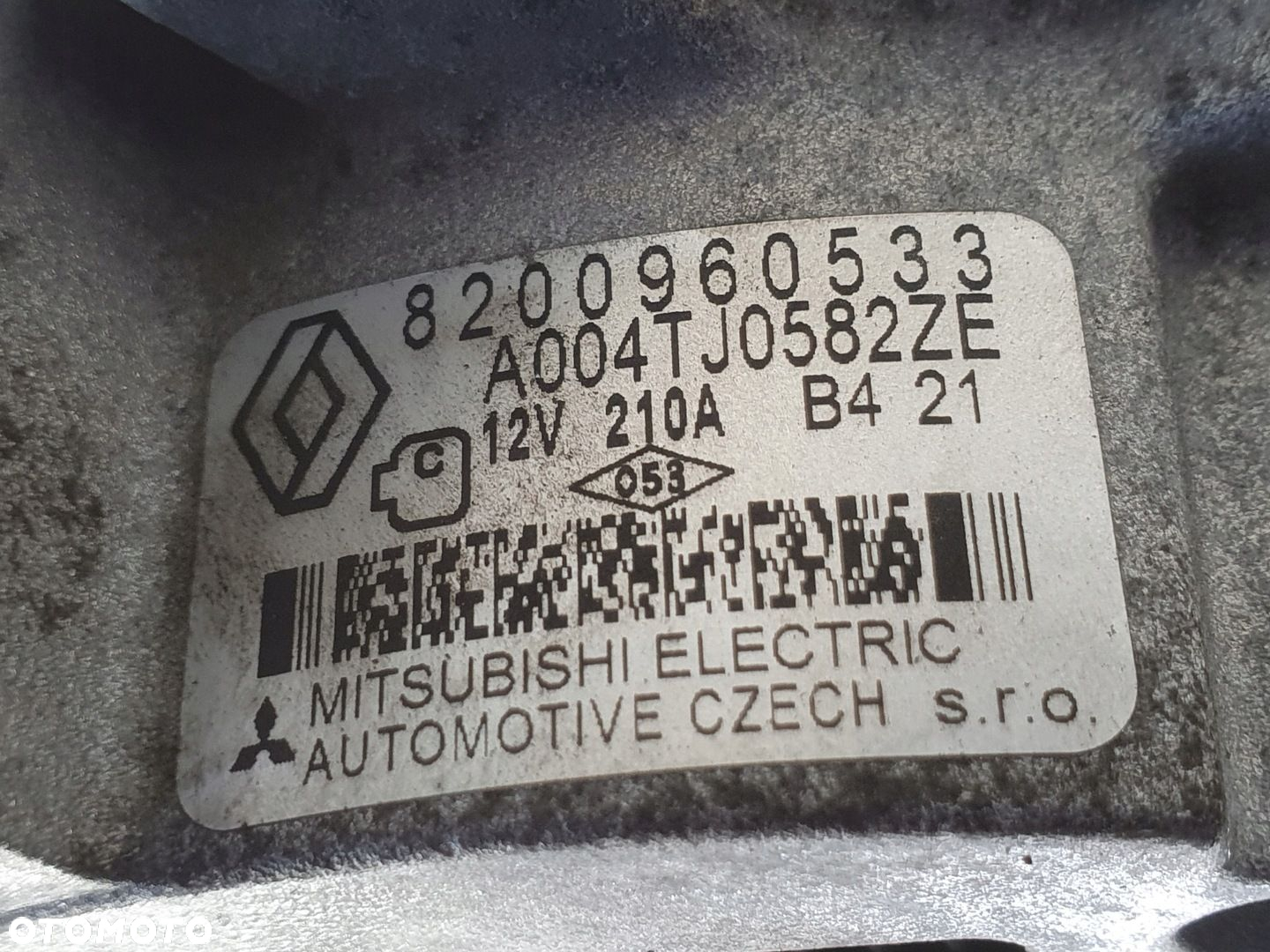 Renault Megane III Scenic III 1.5 DCI ALTERNATOR 8200960533 210A - 2