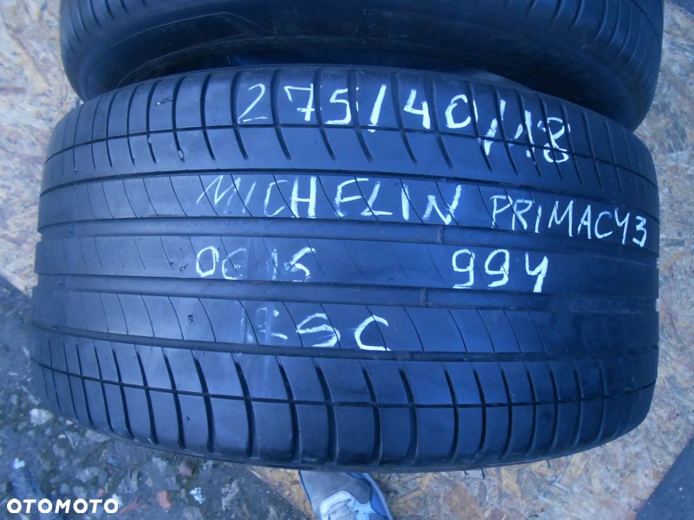 OPONY 275/40R18 MICHELIN PRIMACY 3 MOE RSC DOT 0616 6MM - 3