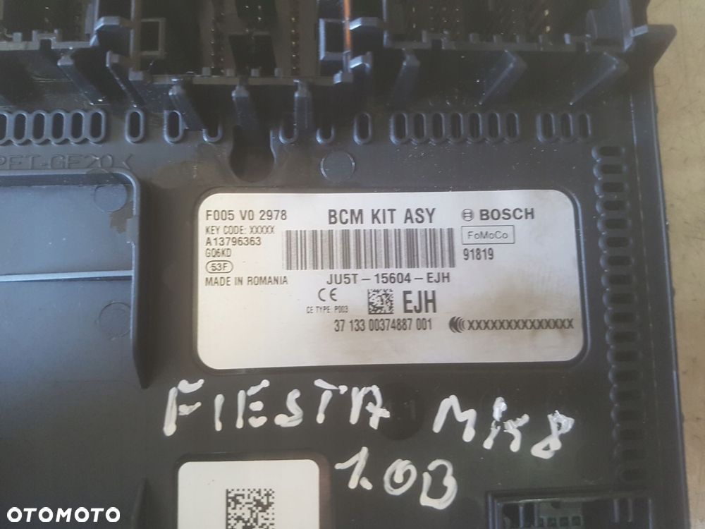 FORD FIESTA MK8 16r- MODUŁ STEROWNIK SKRZYNKA BCM - 2