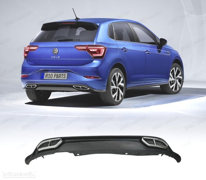 DIFUSOR VOLKSWAGEN VW POLO 22- LOOK R LINE - 1