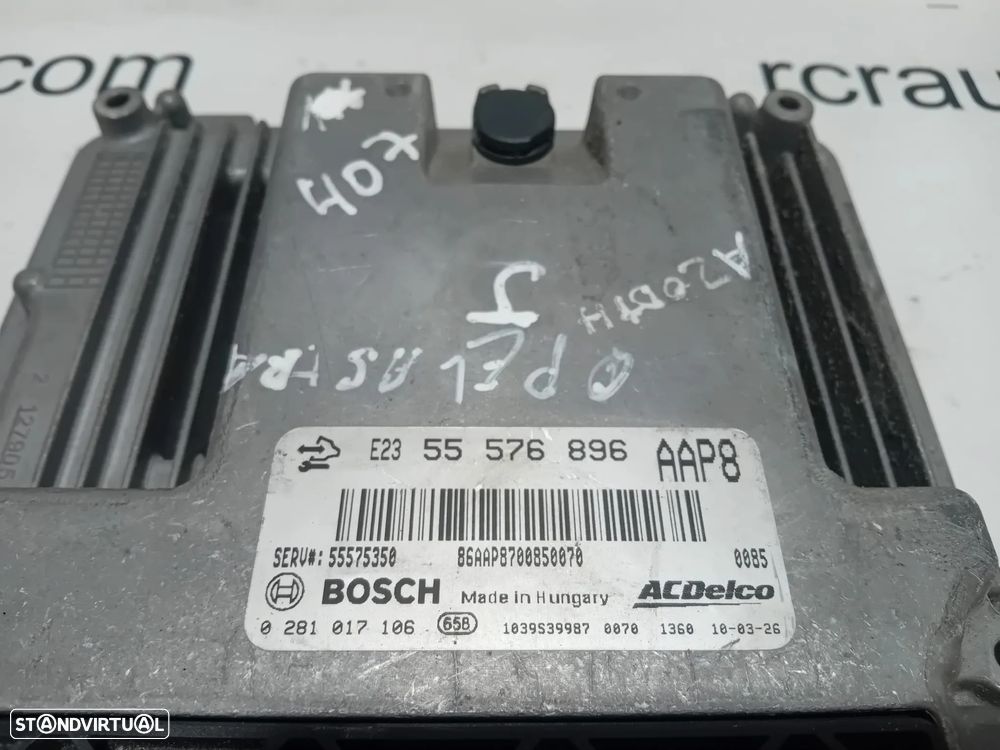 Centralina Bosch Original Fiat Opel 2.0 CDTi A20DTH 55 576 896 / 0 281 017 106 - 2
