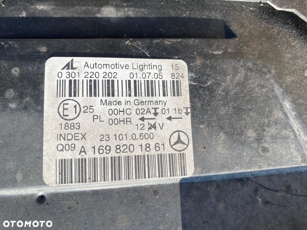LAMPA PRZÓD PRZEDNIA PRAWA MERCEDES A169 W245 A1698201861 - 12