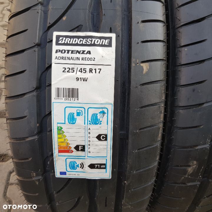 4x 225/45R17 Bridgestone Potenza RE002 Nowy komplet opon letnich Poznań - 2