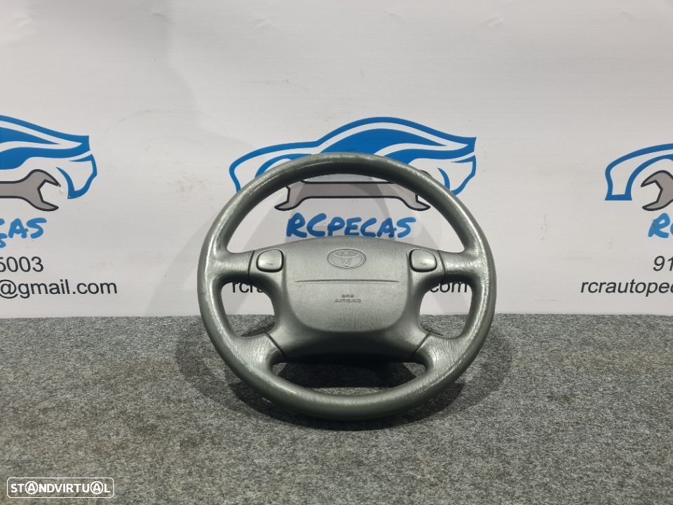 VOLANTE GUIADOR COMPLETO TOYOTA COROLLA E100 COMPACT PELE AIRBAG - 2
