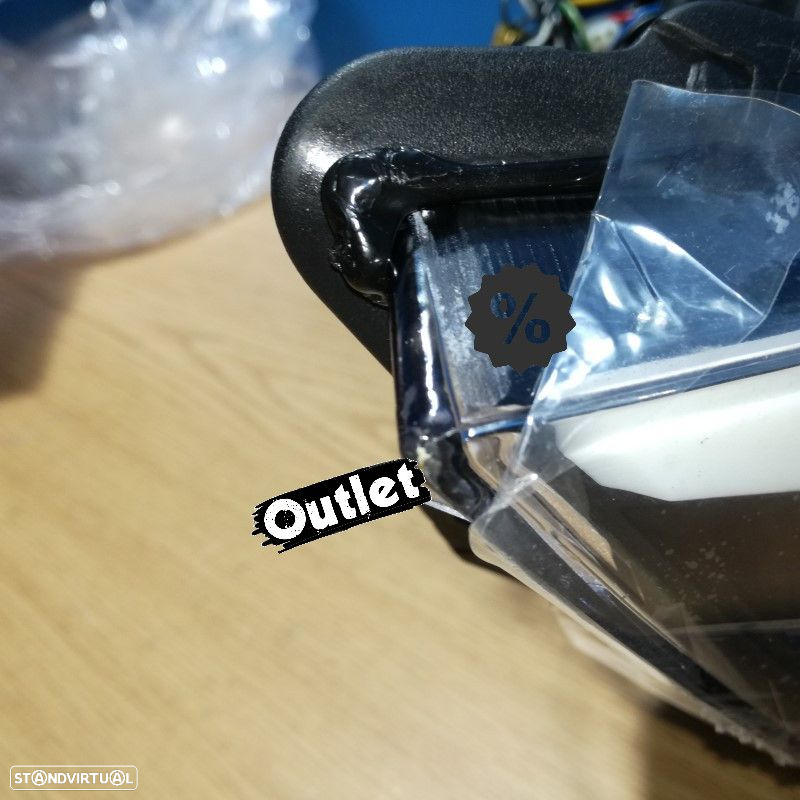 R022107C2 FAROL DIREITO PARA BMW E90 E91 05-08 OLHOS DE ANJO 3D FUNDO PRETO - 3