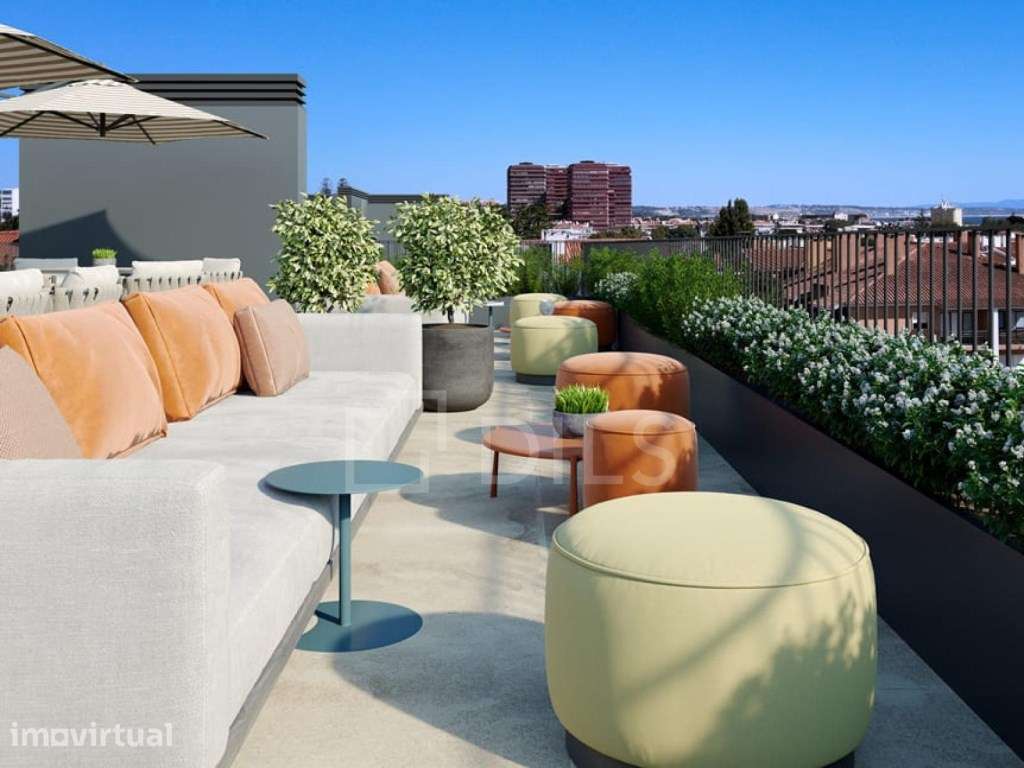 Apartamento T1, com varanda em novo empreendimento em Carcavelos - Grande imagem: 3/70