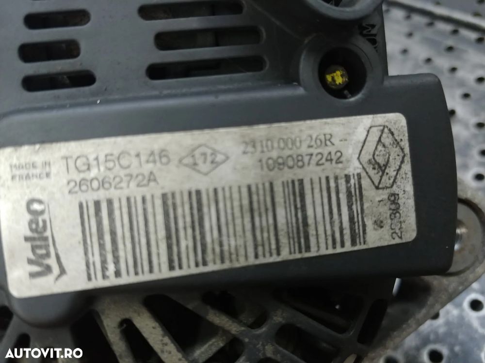 alternator 1.5 dci  k9k  renault scenic 3 megane 3 clio 4 captur kangoo  231000026r 2606272a - 4
