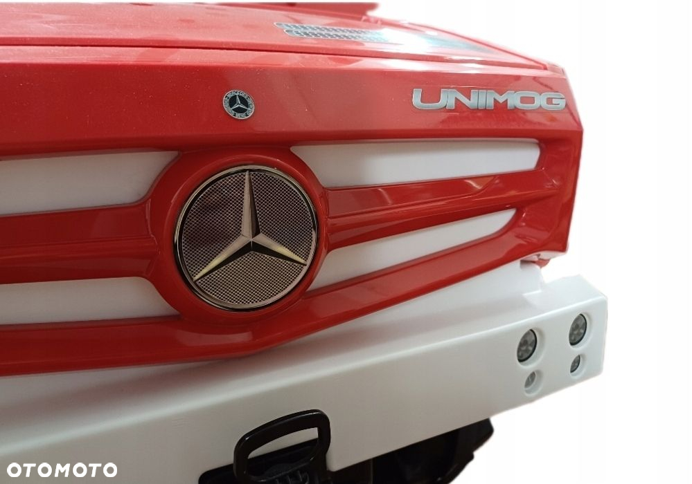 STRAŻ POŻARNA WÓZ STRAŻACKI MERCEDES UNIMOG NA PEDAŁY ROLLY TOYS - 6