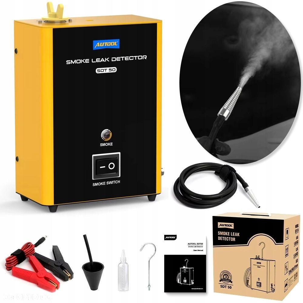 AUTOOL SDT50 Tester Wykrywacz dymny nie szczelności instalacji układów Generator - 1