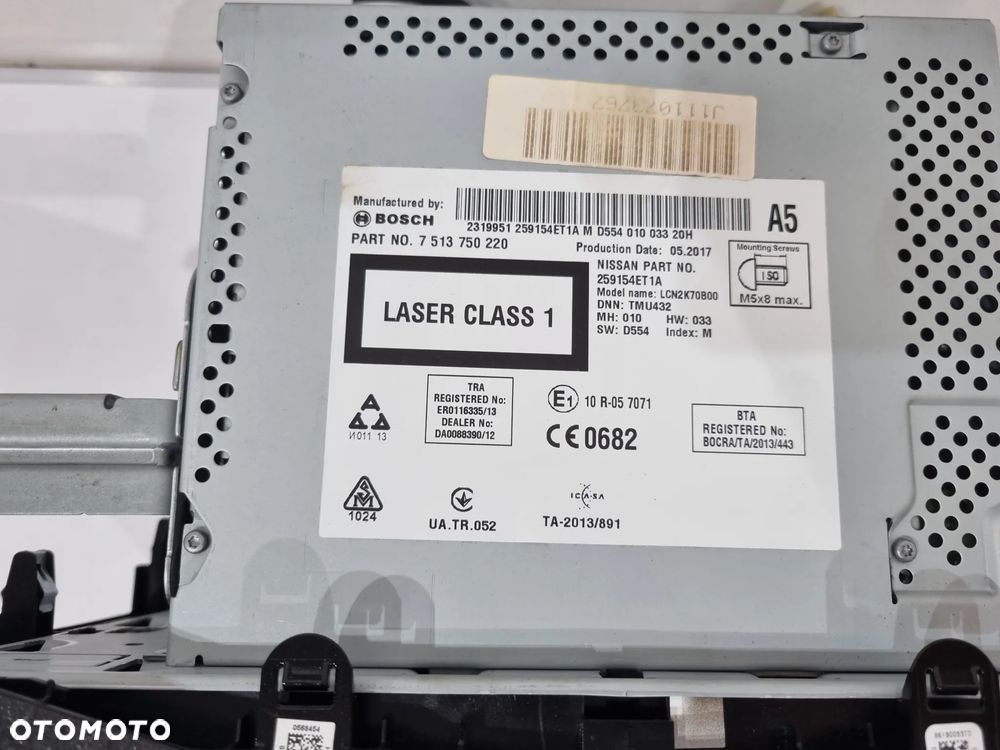 NISSAN QASHQAI II J11 RADIO NAWIGACJA 259154ET1A 7513750220 - 5