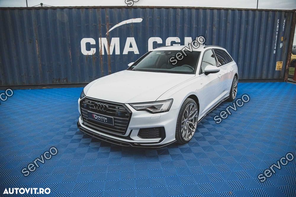 Prelungire lip bara fata Audi A6 S6 C8 S-Line 2019- v6 - Maxton Design - 7