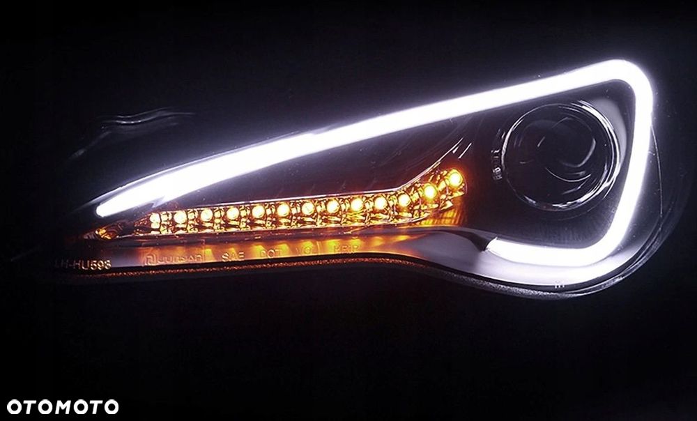 reflektory lampy kpl led neon tuning black toyota gt86 gt-86 frz brz 2012- - 4
