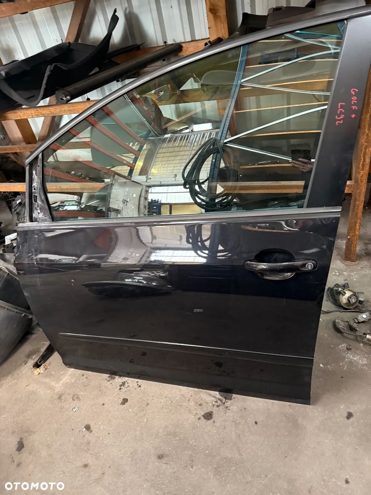VW GOLF 5 V PLUS LC9Z DRZWI LEWE PRZEDNIE KOMPLETNE BEZ RDZY