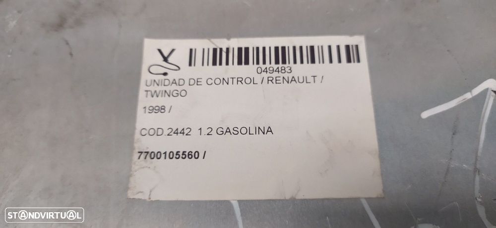 CENTRALINA MOTOR UCE RENAULT TWINGO I 1996 -7700105560 - 3