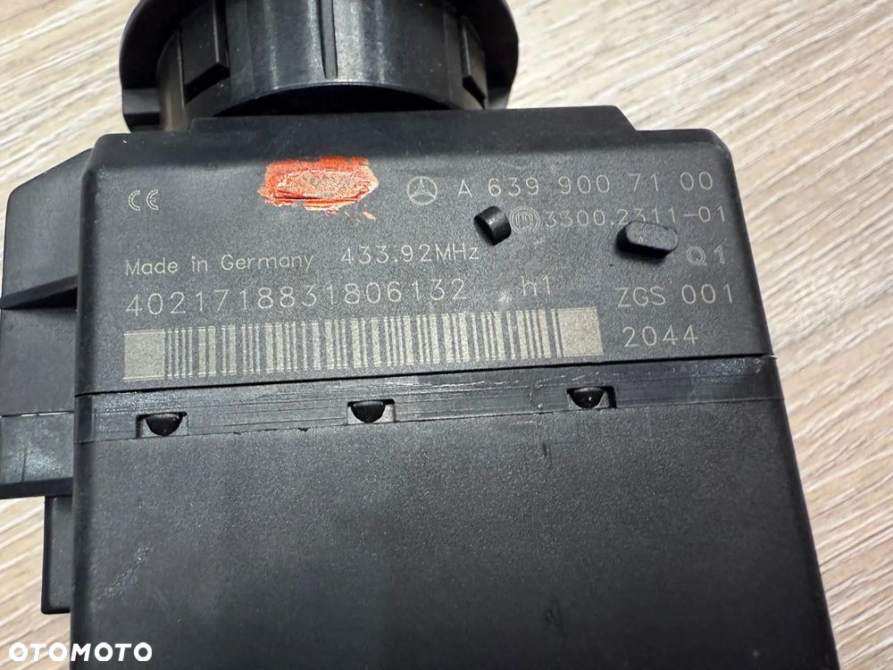 MERCEDES VITO 639 2.2 KOMPUTER ZESTAW DO ODPALENIA STACYJKA A6399007100 - 2