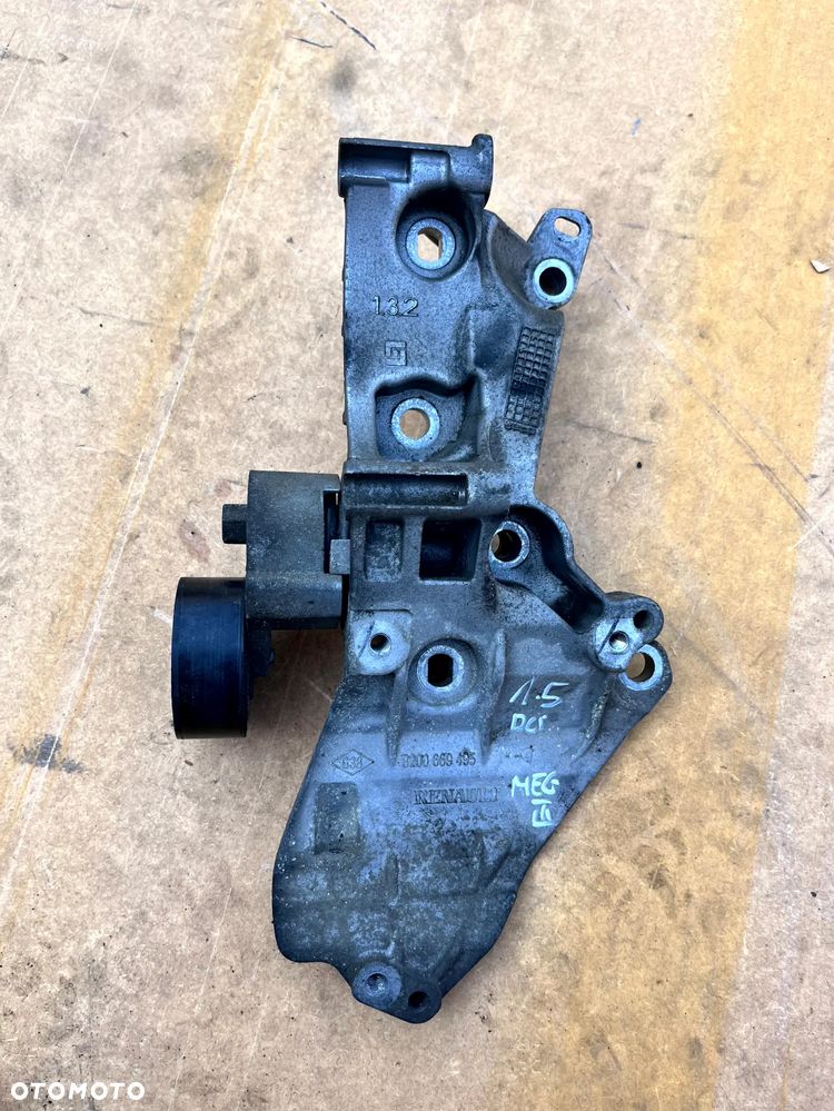RENAULT MEGANE III FLUENCE 1.5 DCI ŁAPA MOCOWANIE ALTERNATORA KLIMATYZACJI ROLKA 8200669495 - 1