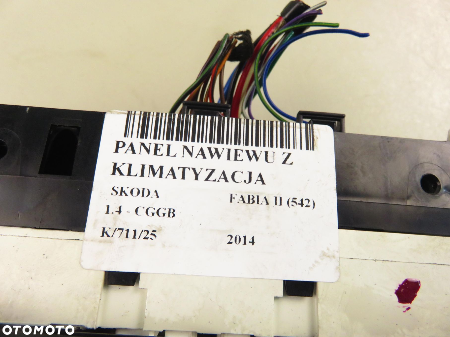 PANEL NAWIEWU Z AC SKODA FABIA II (542) 5J0820045D - 10