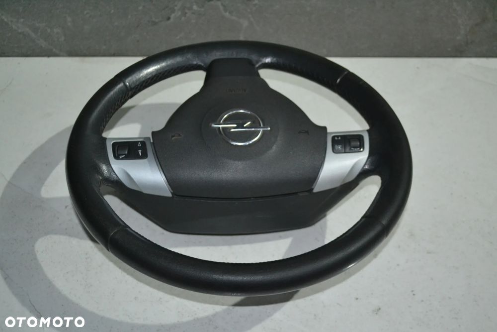 OPEL VECTRA C SIGNUM KIEROWNICA SKÓRZANA MULTIFUNKCJA 13143136 PODUSZKA AIRBAG 1312816 KPL - 4