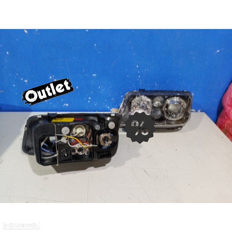 R145389C1 FARÓIS FRONTAIS ANGEL EYES PARA VOLKSWAGEN VW BORA 1J H7 H7 H3 - 3
