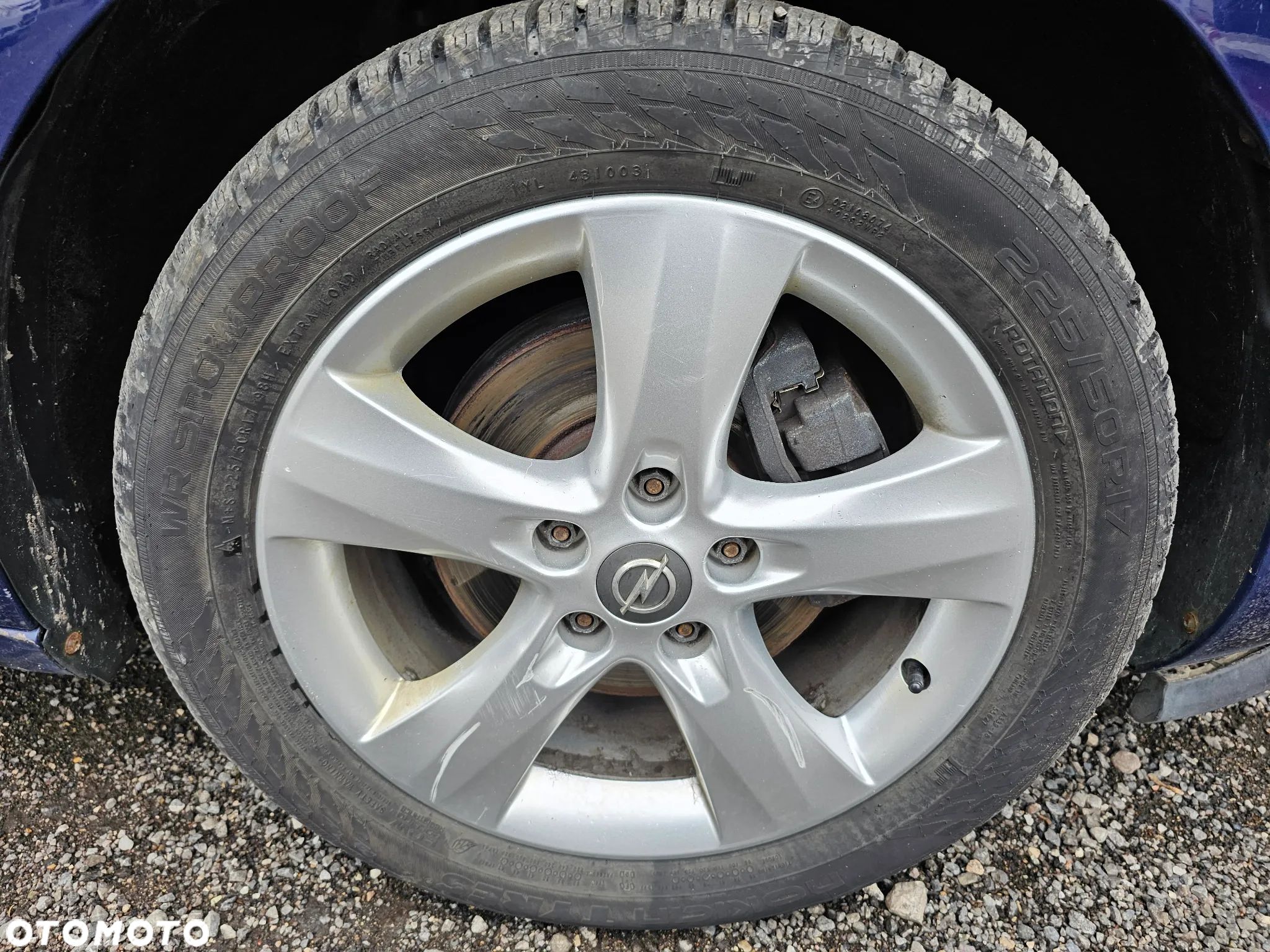 FELGI ALUMINIOWE OPONY ZIMOWE KOŁA OPEL ASTRA J K ZAFIRA C R 17 5x115 225/50/17 - 1