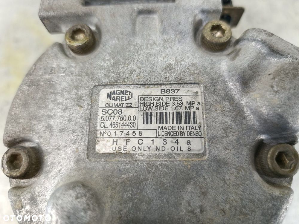 SPRĘŻARKA KLIMATYZACJI FIAT DOBLO I 465144430  5.077.750.0 MAGNETI MARELLI - 7
