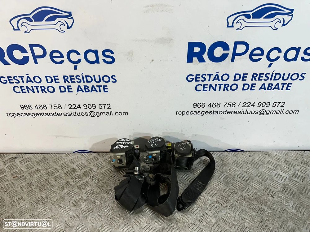 .Conjunto Cinto De Segurança Frente Frontais Tras Traseiro Esquerdo Original Nissan Qashqai J10 2006 - 20014 - 3