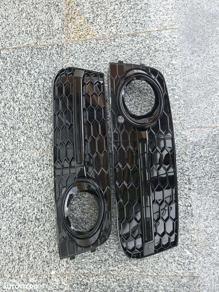 Grile Proiectoare model Fagure Proiector Bara AUDI A4 B8 Standard, Negru Lucios - 2
