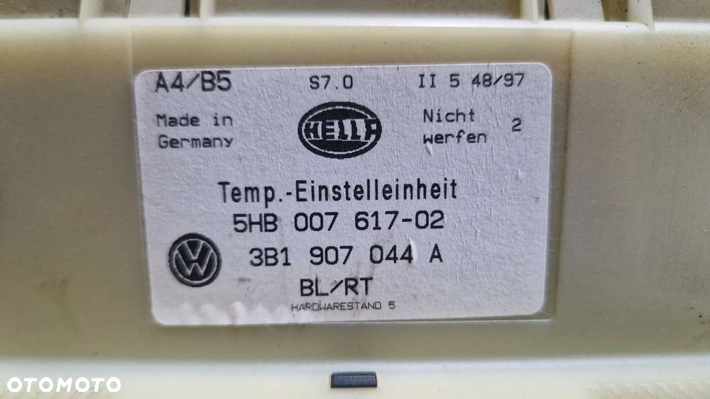 VOLKSWAGEN GOLF IV PASSAT B5 PANEL NAWIEWU KLIMATYZACJI 3B1907044A - 3