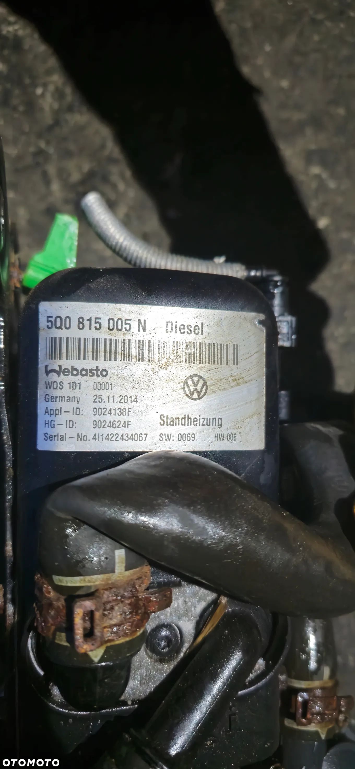 WEBASTO OGRZEWANIE POSTOJOWE VW AUDI 5Q0815005N - 1