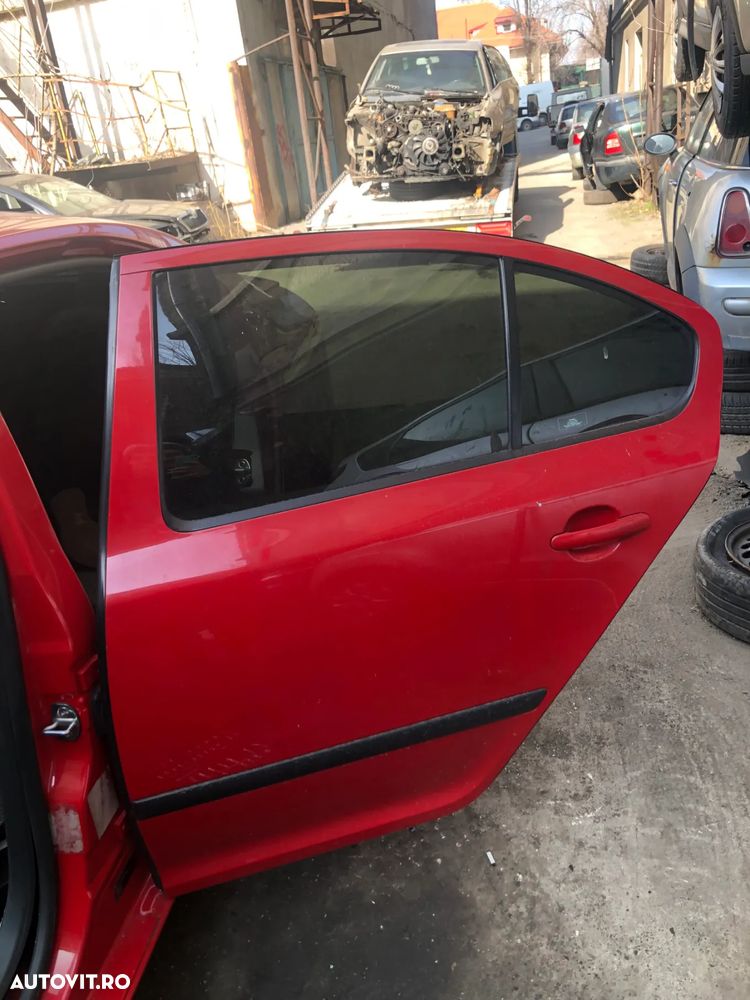 Usa stanga/dreapta fata spate Skoda Octavia 2 rosu berlina - 9