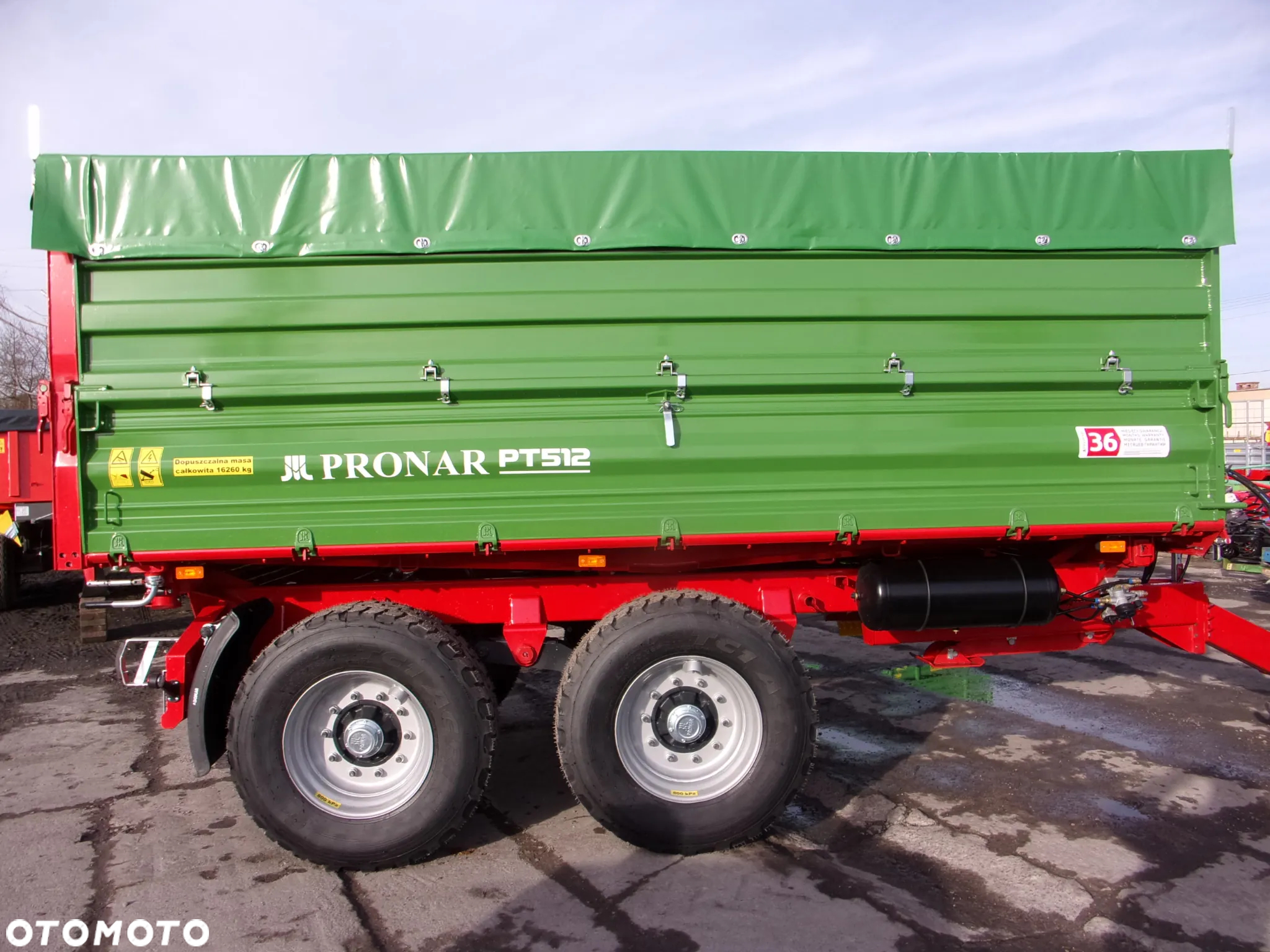Pronar Przyczepa TANDEM paletowa PT510 / PT-512 z mechanizmem trójstronnego wywrotu - 6