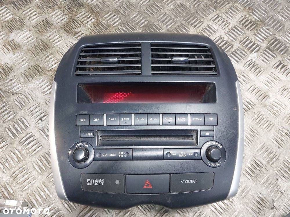 RADIO ODTWARZACZ + RAMKA MITSUBISHI ASX I 8701A352 8002A920XA - 3