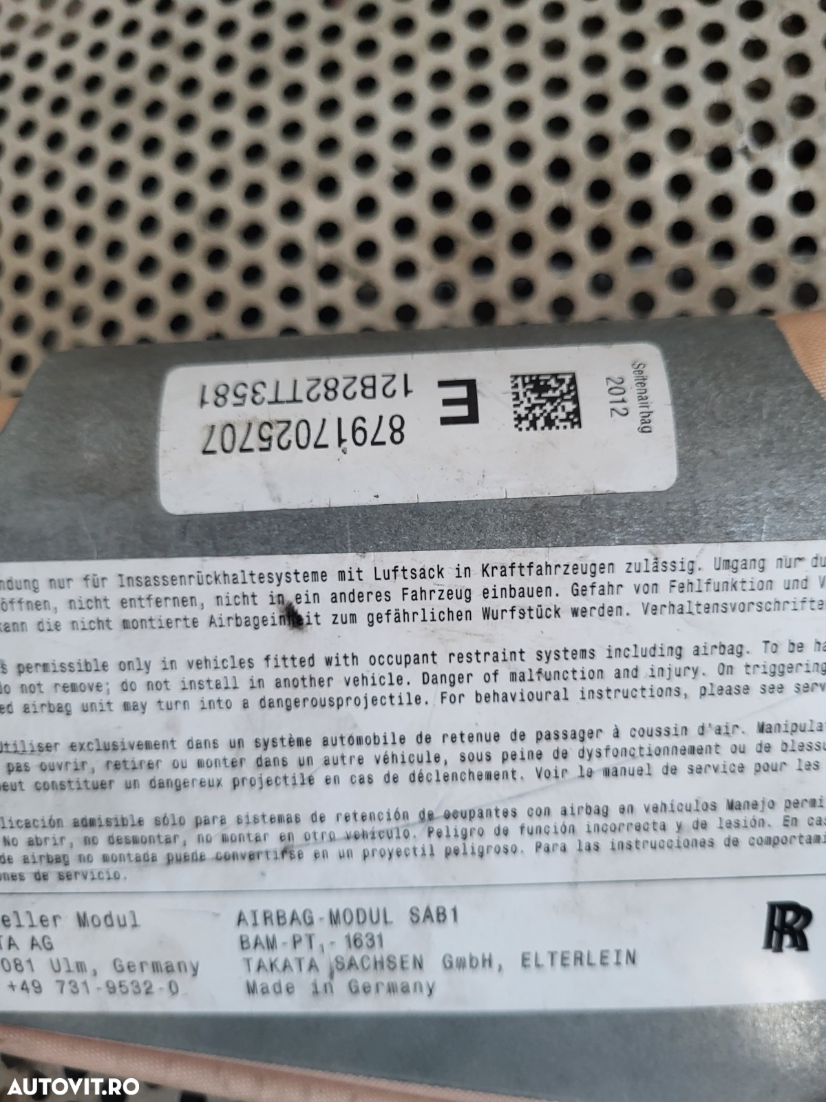 Airbag Scaun Stanga Dreapta Fata Bmw F10 F11 Dezmembrez F10 - 6
