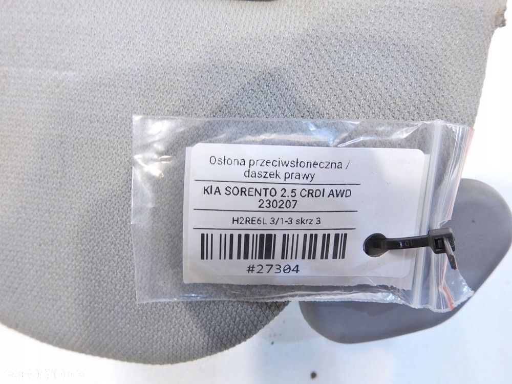 SŁONECZNIK OSŁONA PRAWA KIA SORENTO I - 5